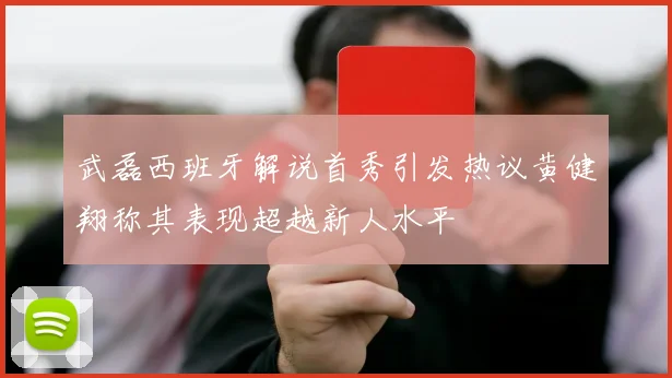 武磊西班牙解说首秀引发热议黄健翔称其表现超越新人水平